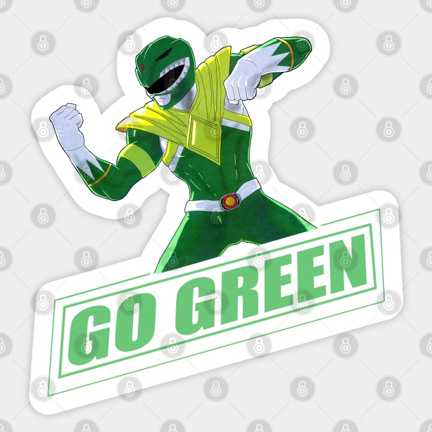 Green Power Ranger Sticker by CoolDojoBro